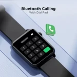 boAt Wave VOICE Bluetooth Calling 1.69" HD Curved Display SpO2 &amp; HR Monitoring Smartwatch  (Charcoal Strap, Regular)