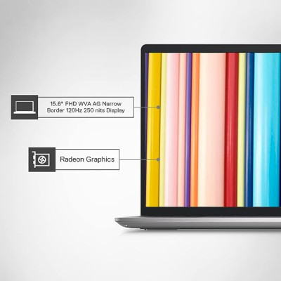 Dell Inspiron 3525 Laptop, AMD Ryzen 5-5625U, 8GB, 512GB SSD, Win 11 + MSO'21, 15.6" (39.62Cms) (IN3525NV1XWS01ORB1)