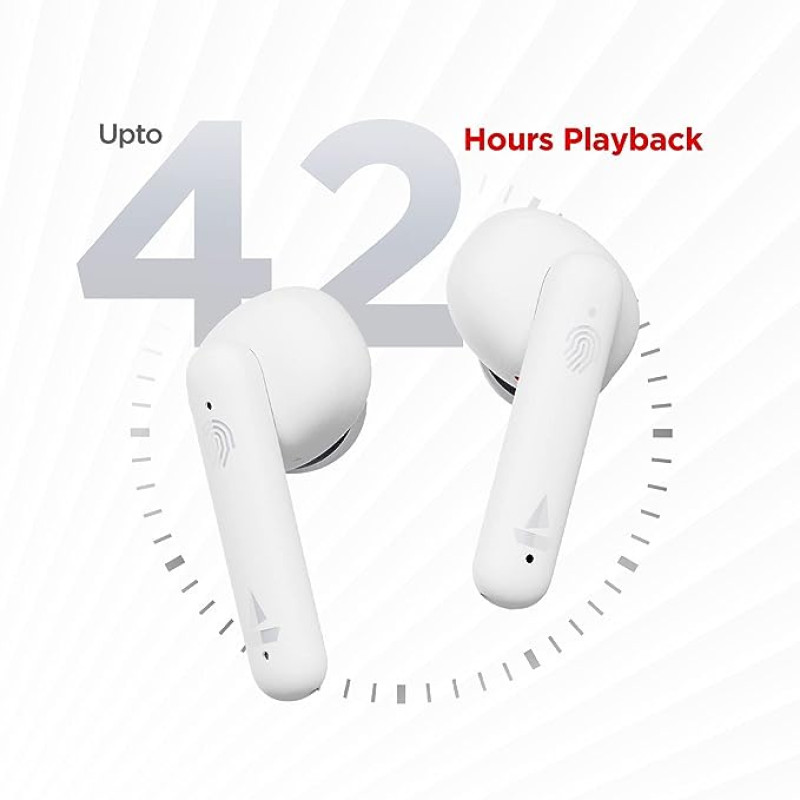 boAt Airdopes 141 Bluetooth Truly Wireless in Ear Headphones with 42H Playtime,Low Latency Mode for Gaming, ENx Tech, IWP