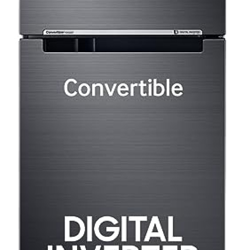 Samsung 236L 3 Star Convertible 3 In 1 Digital Inverter Frost-Free Double Door Refrigerator (RT28C3733BX/HL,Luxe Black 2023)