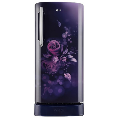 LG 204 L 5 Star Inverter Direct-Cool Single Door Refrigerator (GL-D211HBEZ, Blue Euphoria, Base stand with drawer &amp; Fast Ice Making)