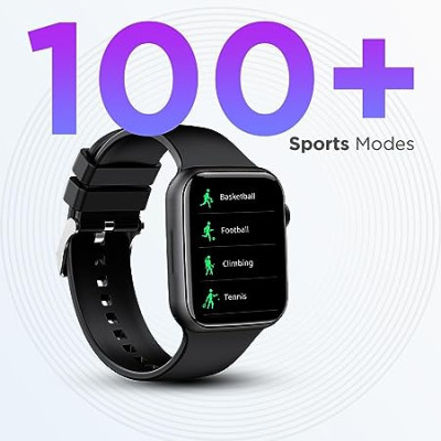 Fire-Boltt Ring Plus 1.91" Bluetooth Calling Smartwatch Largest Full Touch Display &amp; Full Metal Body, AI Voice, Over 100 Sports Modes, SpO2