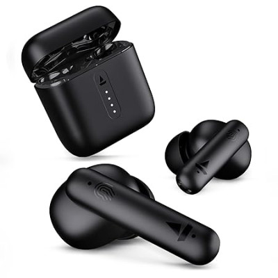 boAt Airdopes 141 Bluetooth TWS Earbuds with 42H Playtime,Low Latency Mode for Gaming, ENx Tech, IWP, IPX4 Water Resistance, Smooth Touch Controls