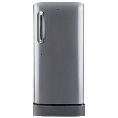 LG 215 L 4 Star Direct-Cool Inverter Single Door Refrigerator (GL-D221APZY, Shiny Steel, Base stand with drawer &amp; Fast Ice Making, 2022 Model)