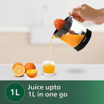 PHILIPS Citrus Press Juicer HR2799/00, Black &amp; Transparent, Large