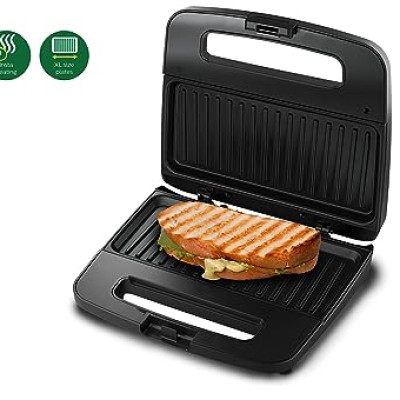 Philips Domestic Appliances HD2289/00 XL Sized Sandwich Maker Black with Metallic Finish