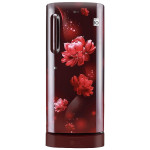 LG 224 L 4 Star Inverter Direct-Cool Single Door Refrigerator (GL-D241ASCY, Scarlet Charm, Base stand with Drawer, Total capacity -235 L)