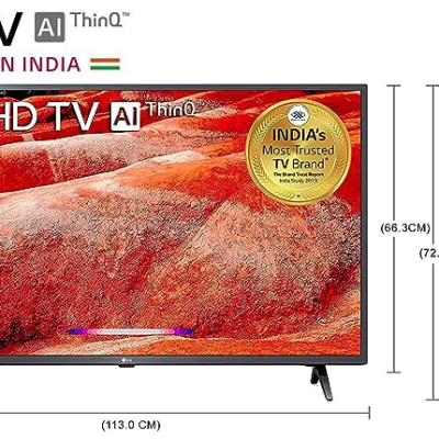 LG 109.2 cm (43 Inches) 4K Ultra HD Smart LED TV 43UM7790PTA (Black) (2021 Model)