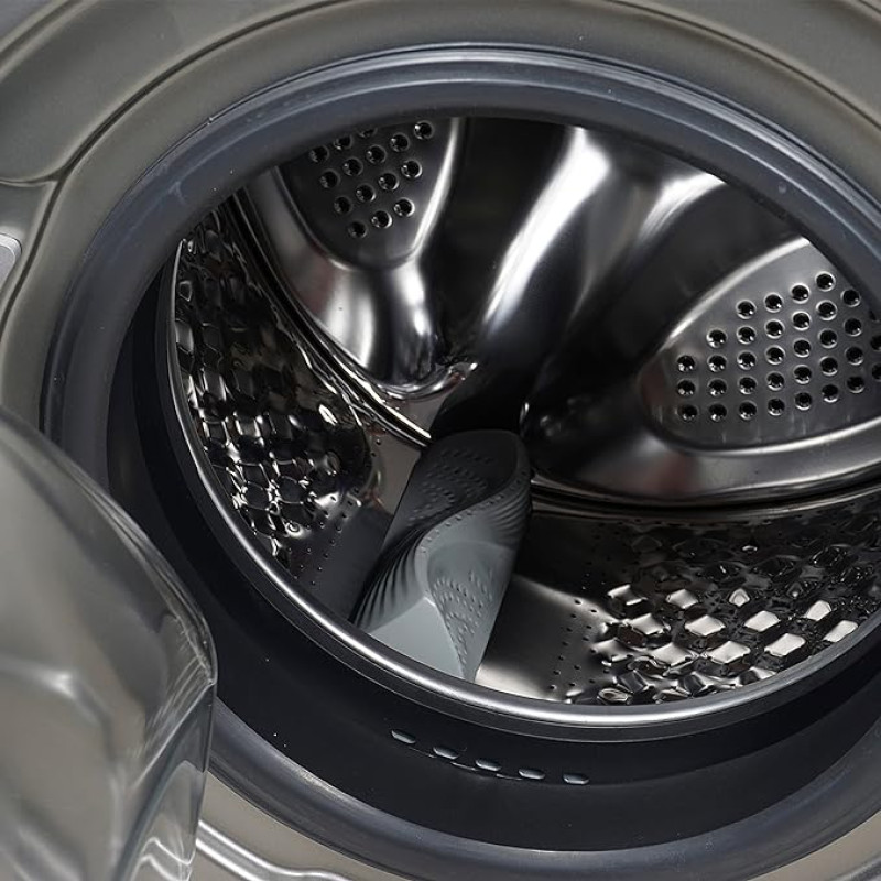 Lloyd 7.0 kg Fully Automatic Front Load Washing Machine (GLWMF70DK1, Dark Inox)
