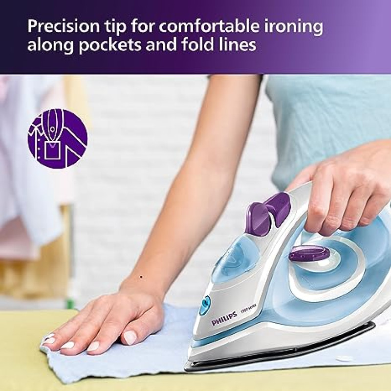 Philips GC1905 1440-Watt Steam Iron with Spray (Blue)