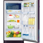 Samsung 189L 5 Star Inverter Direct-Cool Single Door Digi-Touch Refrigerator (RR21C2F259R/HL,Paradise Bloom Purple) Base Stand Drawer 2023 Model