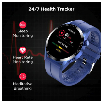 Fire-Boltt Talk Pro BSW038 Smart Watch with Bluetooth Calling, Blue