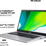 Acer Aspire 5 Core i5 11th Gen - (8 GB/512 GB SSD/Windows 11 Home) A515-56-51EV Thin and Light Laptop (NX.A1GSI.00D)