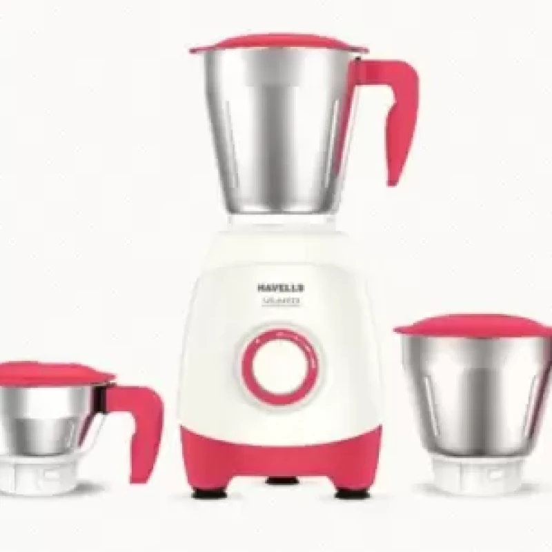 HAVELLS VENTO 500 Mixer Grinder (3 Jars, Red)